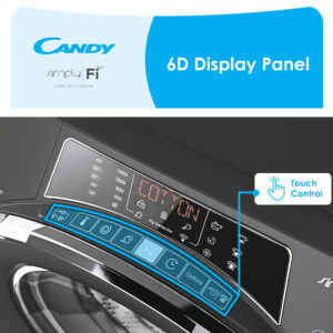 Candy 10kg RapidÓ Inverter Front Loader Washing Machine - WiFi & BT - Steam